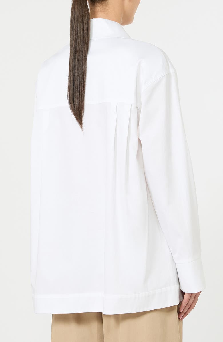 MM by Max Mara Labano Cotton Shirt, Alternate, color, Optical White