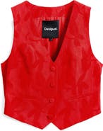 Desigual Button Front Vest