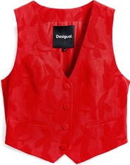 Desigual Button Front Vest