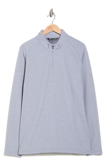 Travismathew Dawn Hike Half Zip Pullover In Gray