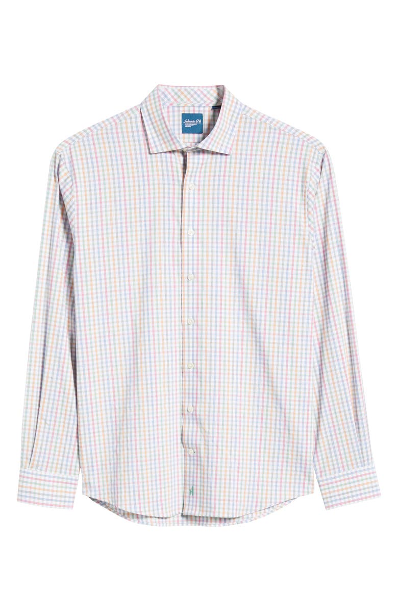 johnnie-O Albie Gingham Check Everyday Performance Button-Up Shirt, Alternate, color, 