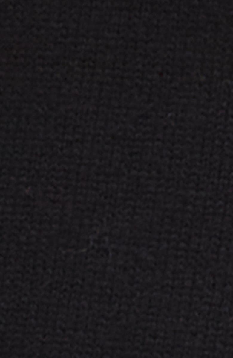 Barbour Vera Funnel Neck Long Sleeve Cotton Blend Midi Sweater Dress, Alternate, color, Black