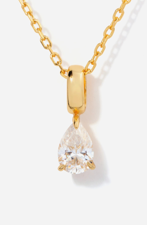 Birthstone Teardrop Necklace