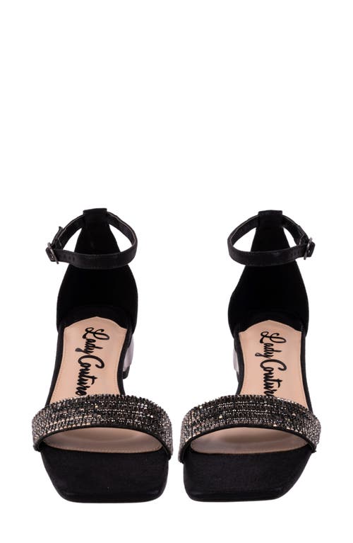 Lady Couture Doris Ankle Strap Sandal In Black