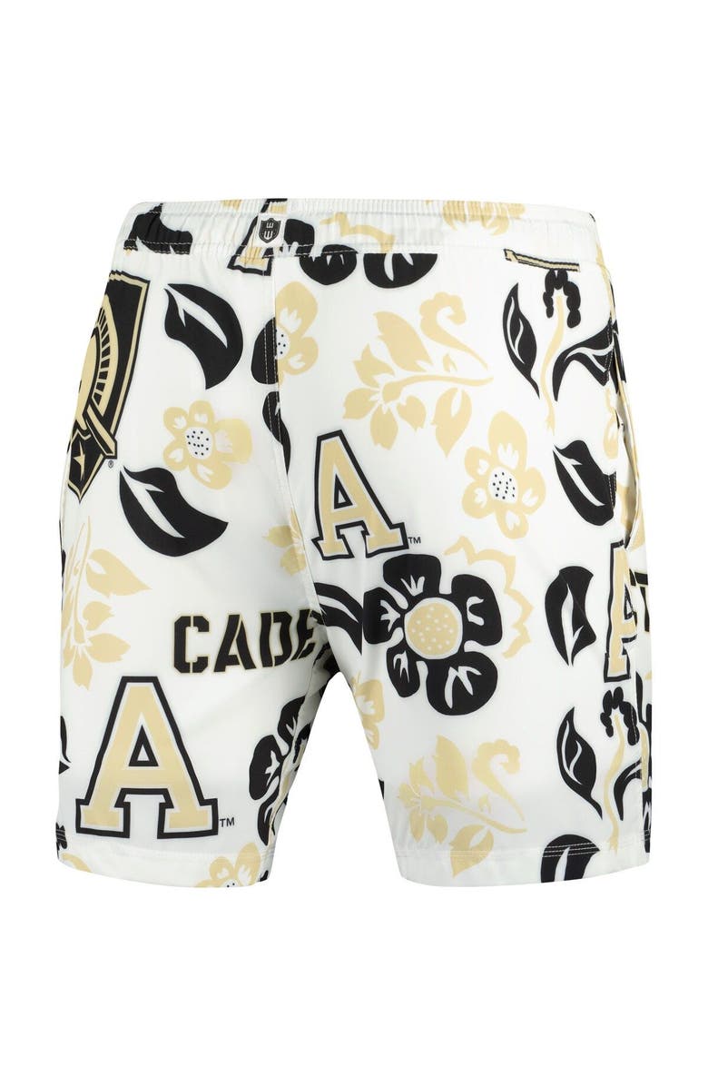 Wes & Willy Men's Wes & Willy  White Army Black Knights Vault Tech Swimming Trunks, Alternate, color, White