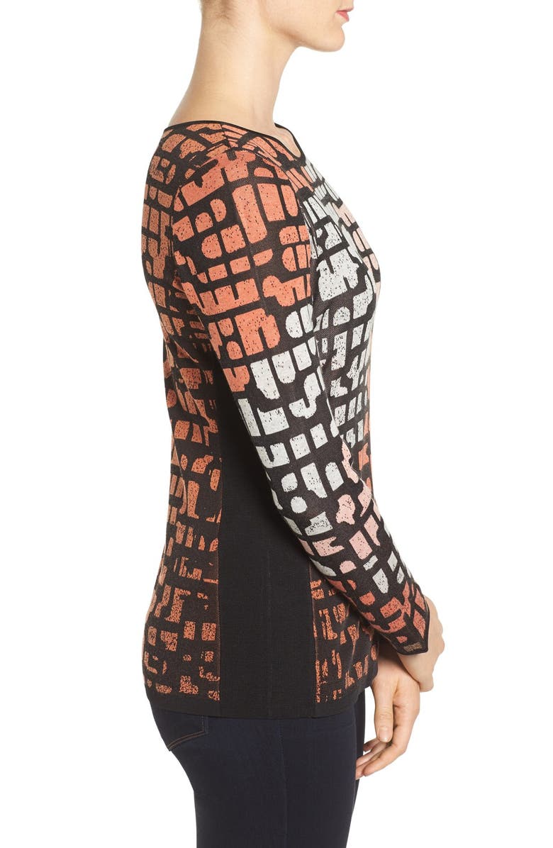 NIC+ZOE Pattern Play Knit Top, Alternate, color, 