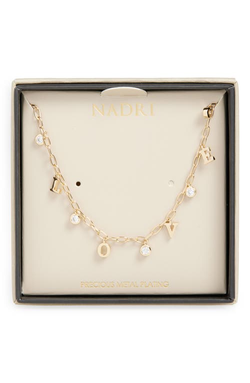 NADRI NADRI LOVE SHAKY CHARM NECKLACE 