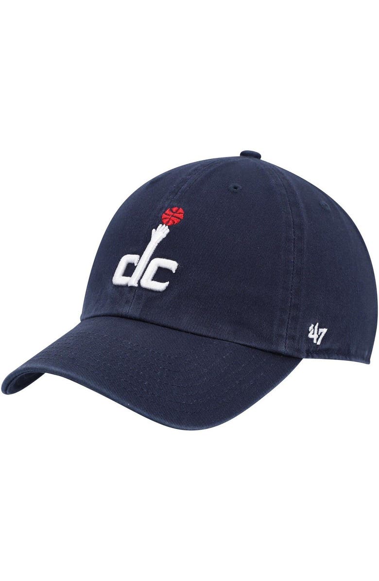 '47 Men's '47 Navy Washington Wizards Team Clean Up Adjustable Hat, Main, color, Navy