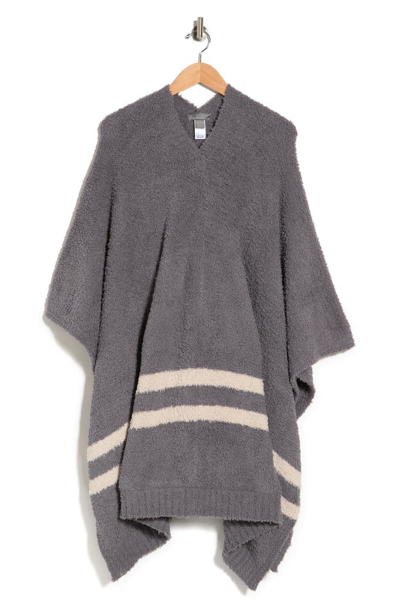 Barefoot Dreams<sup>®</sup> Barefoot Dreams CozyChic<sup>®</sup> Everything Cozy Lounge Poncho, Alternate, color, Graphite/ Stone