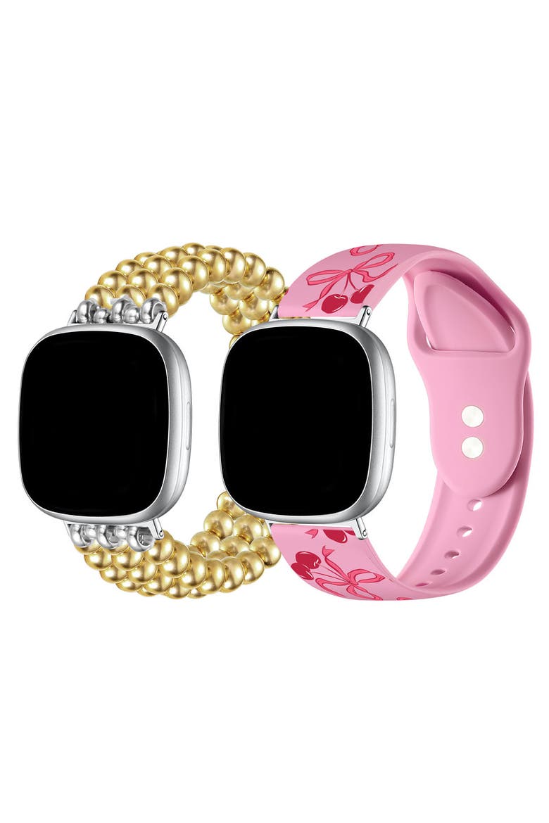 Nova and Cherry Silicone Bands For Apple Watch and Smartwatch, Alternate, color, Multicolor