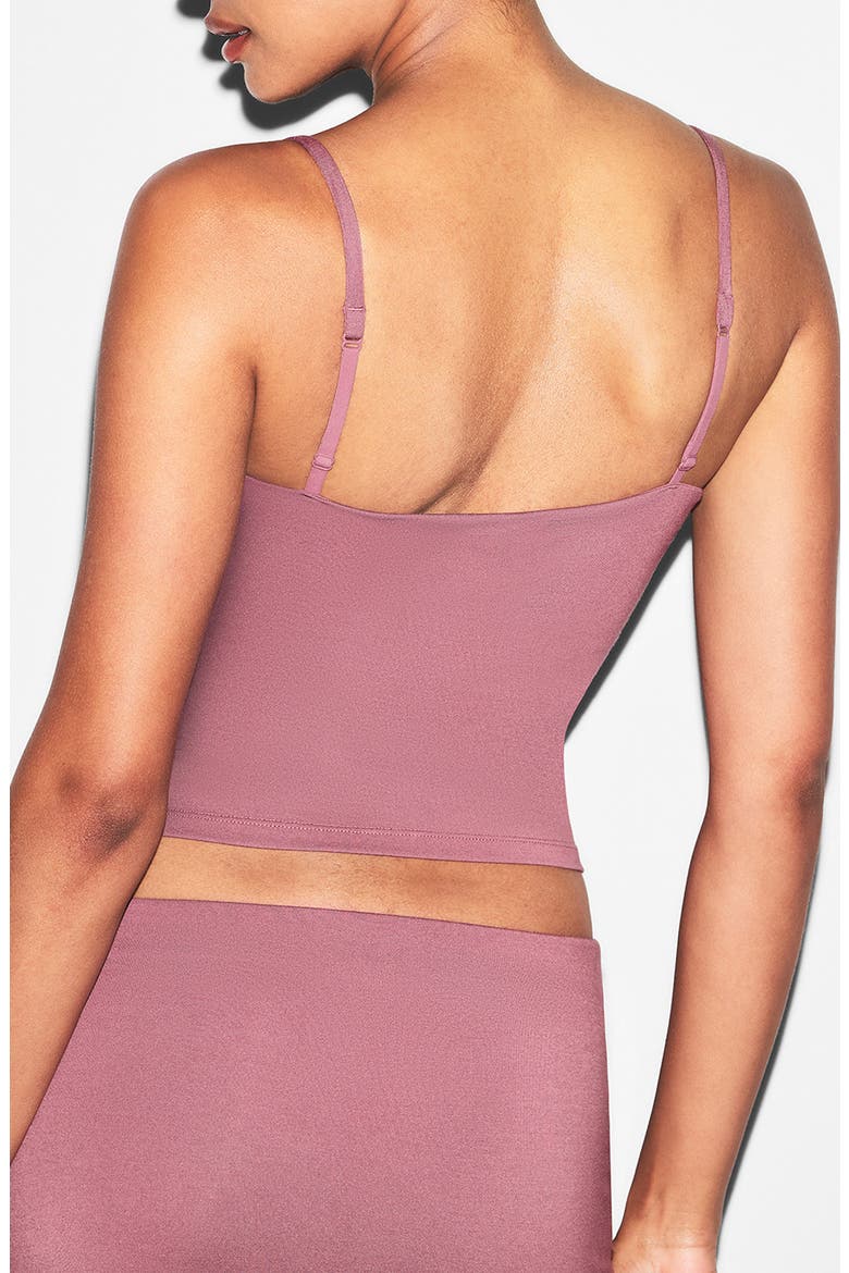 Smooth Lounge Scoop Neck Cami, Alternate, color, REDWOOD