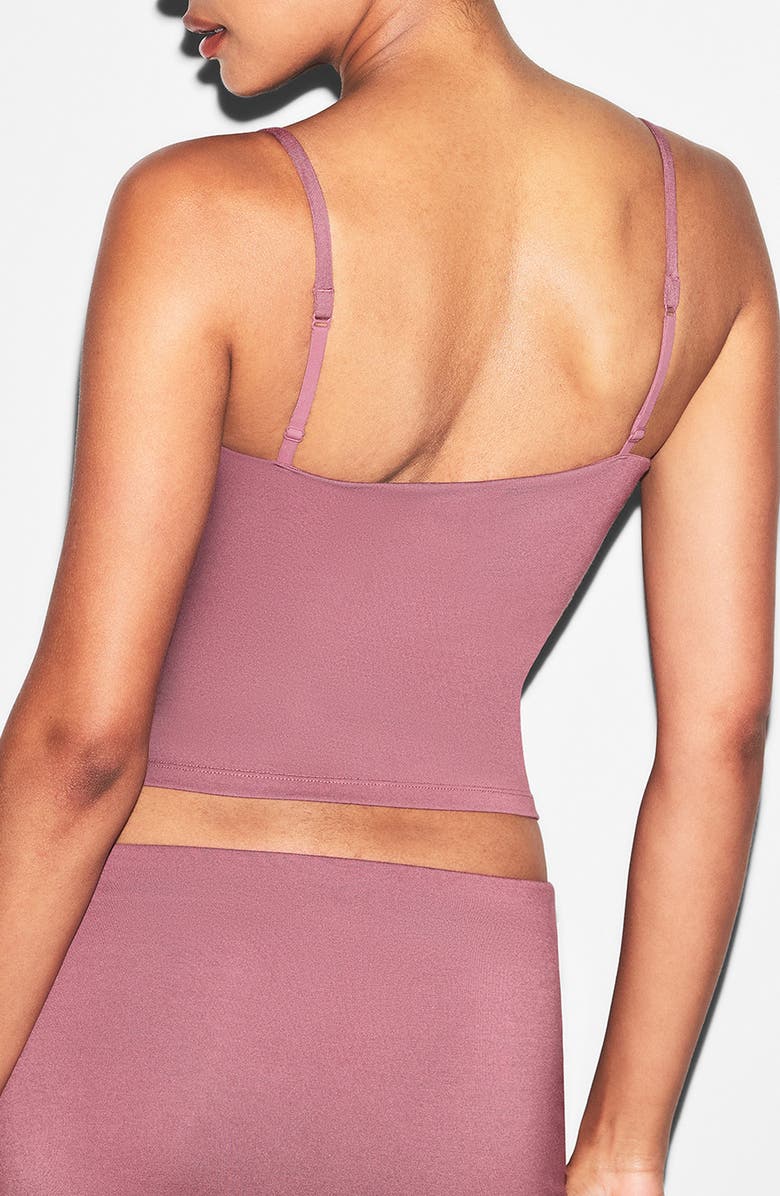 SKIMS Smooth Lounge Scoop Neck Cami, Alternate, color, Redwood