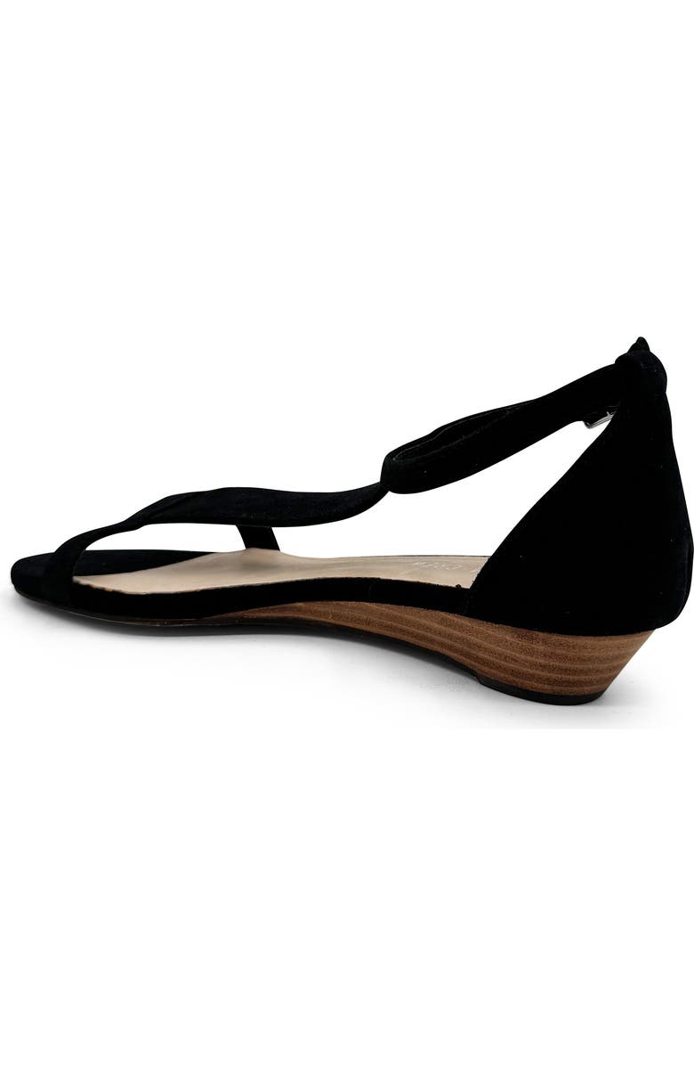 CHELSEA CREW Samira Wedge Sandal, Alternate, color, Black Suede