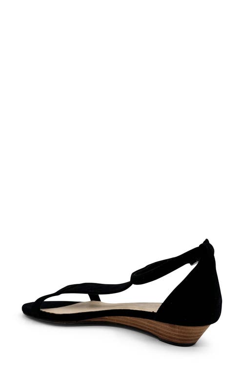 Shop Chelsea Crew Samira Wedge Sandal In Black Suede