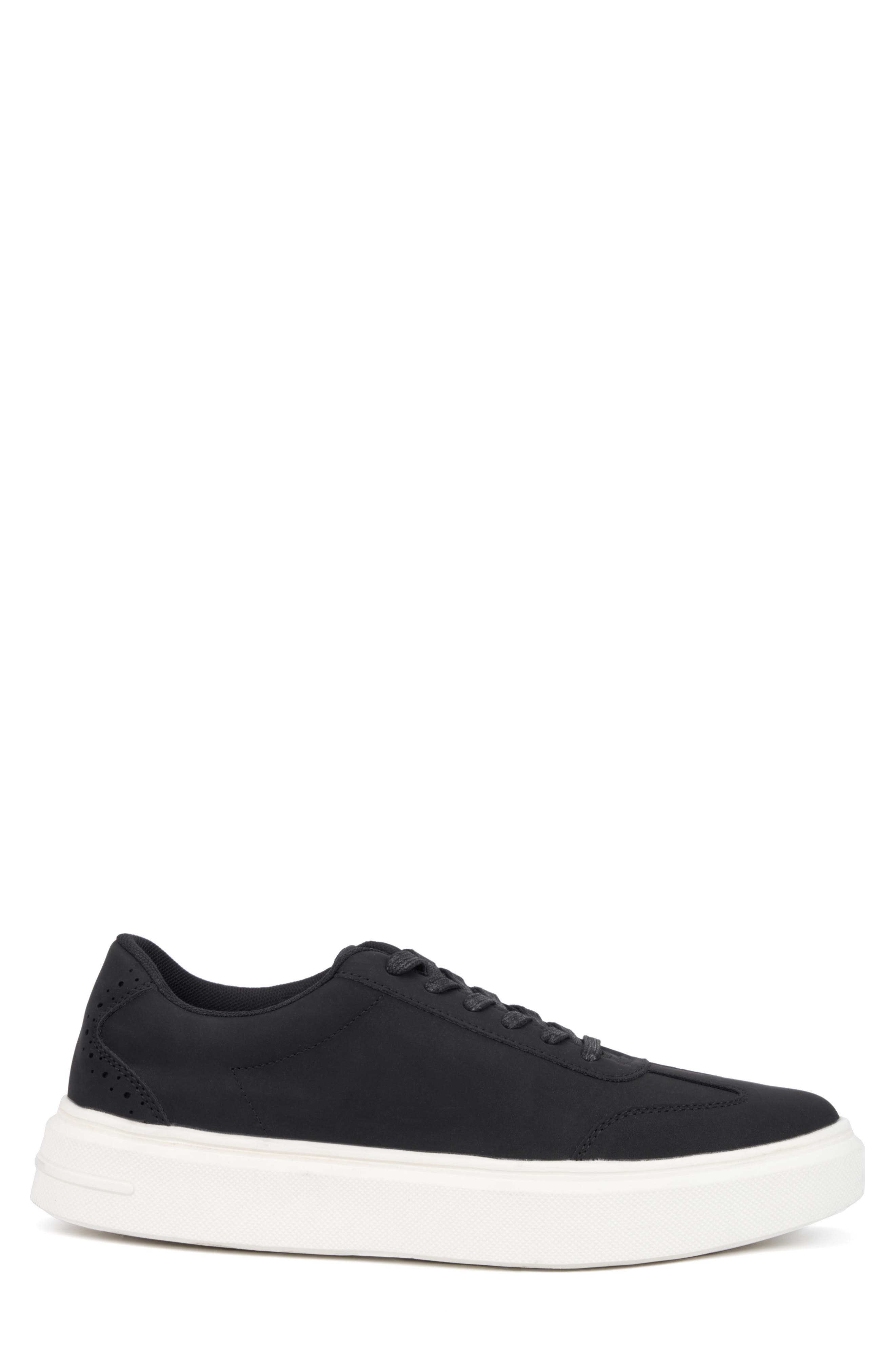 NEW YORK AND COMPANY Wilson Low Top Sneaker, Alternate, color, Black