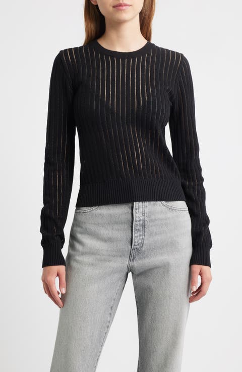 The Sheer Stripe Sweater
