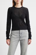 FRAME The Sheer Stripe Sweater