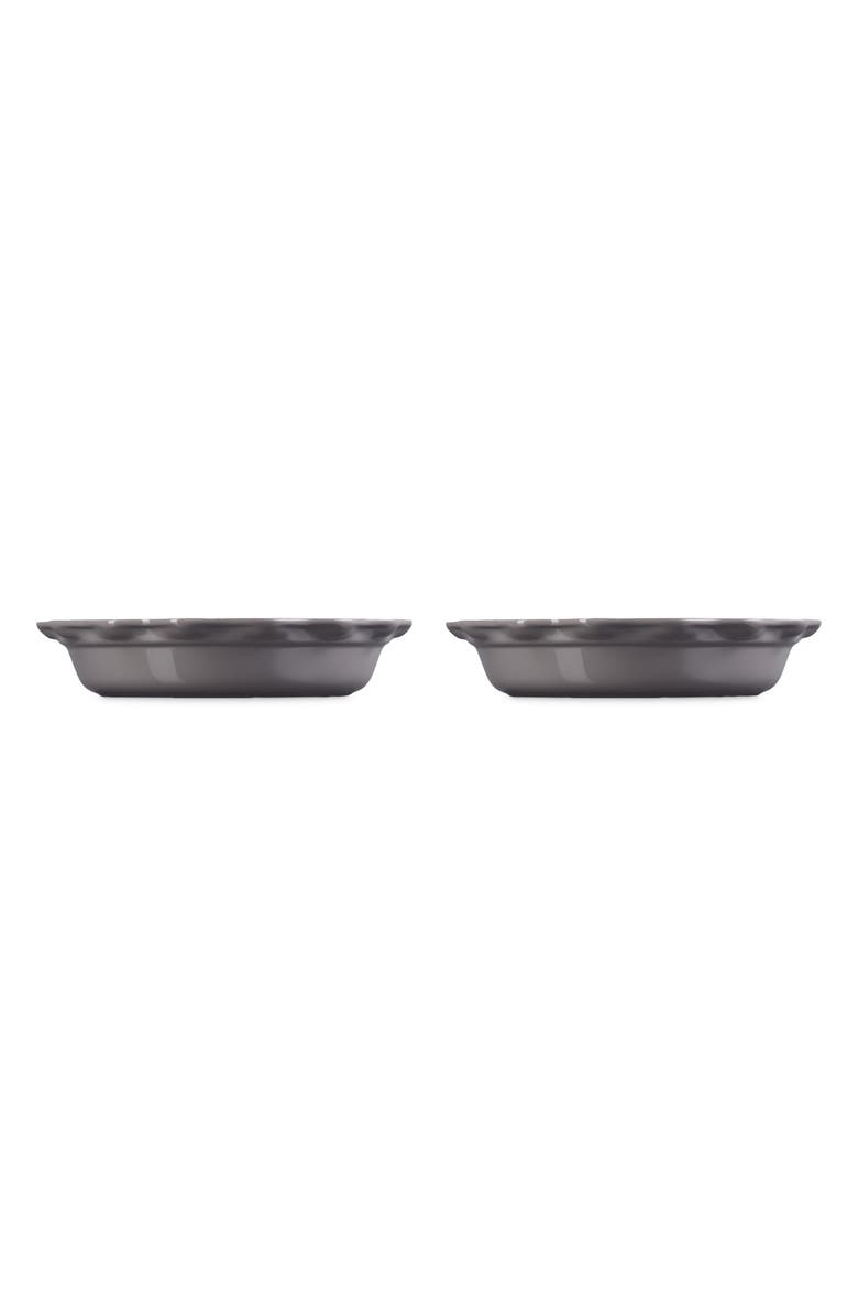 Le Creuset Set of 2 9-Inch Heritage Stoneware Pie Dishes, Alternate, color, Oyster