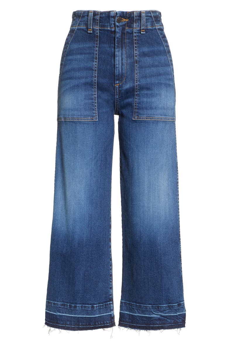 Veronica Beard Lou Released Hem Gaucho Jeans, Alternate, color,