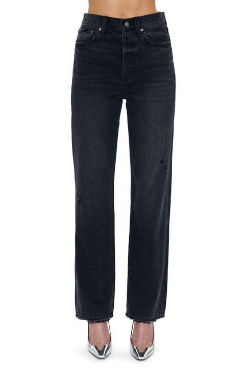 Cassie High Waist Straight Leg Jeans (Pepper Vintage)