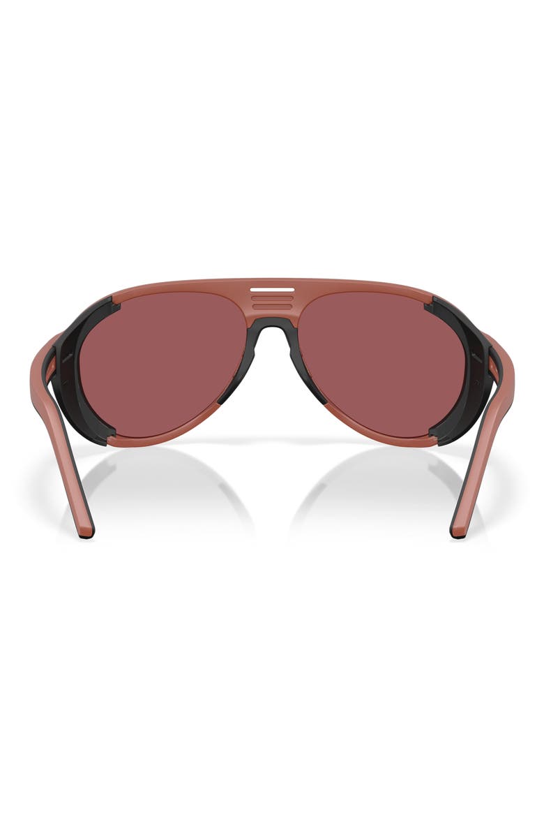 59mm Polarized Pilot Sunglasses, Alternate, color, MATTE TERRA COTTA / GOLD MIRROR 580G