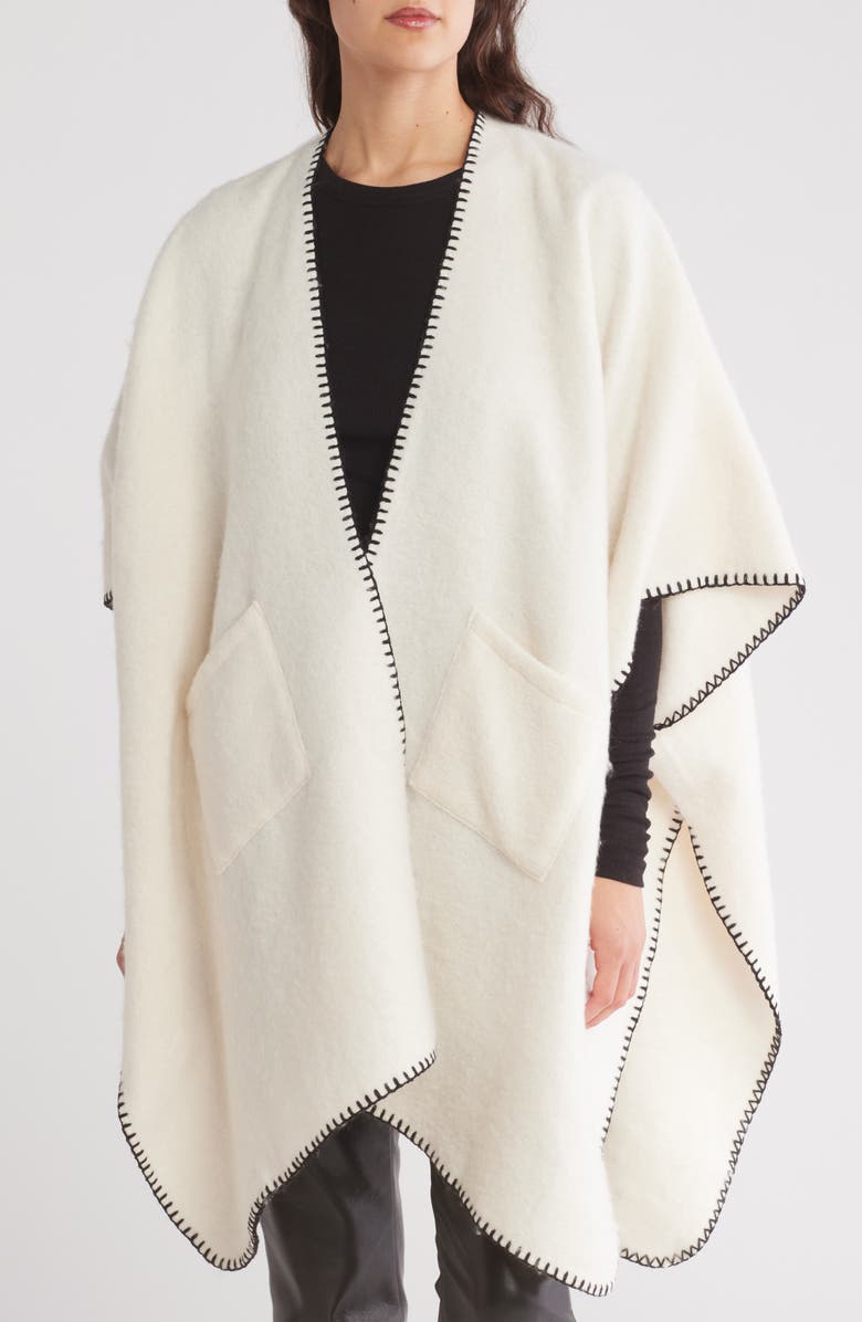 NATASHA Whipstitch Open Front Cardigan, Main, color,