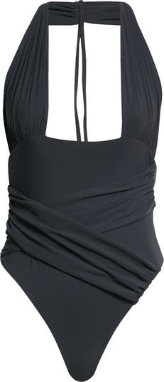 Nensi Dojaka Halter One-Piece Swimsuit | Nordstrom