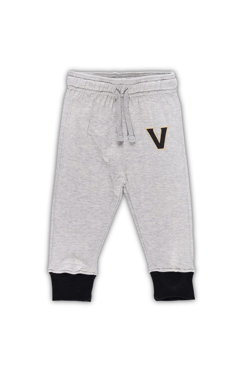 Wes & Willy Infant Wes & Willy Heather Gray Vanderbilt Commodores Two-Piece Jie Jie Long Sleeve Bodysuit & Pants Set, Alternate, color, Heather Gray