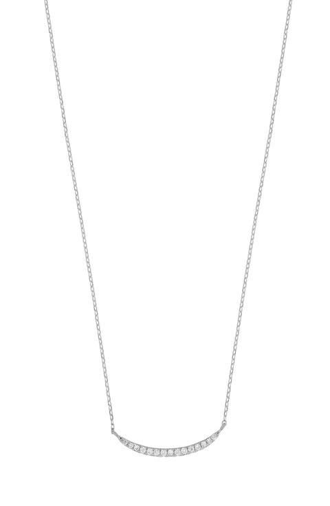 Diamond Curved Pendant Necklace - 0.09ct. (Nordstrom Exclusive)