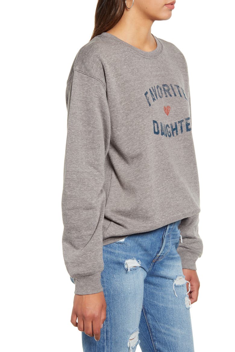 Favorite Graphic Sweatshirt, Alternate, color, HEATHER GREY
