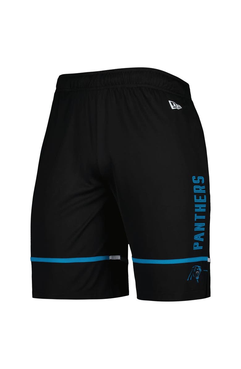 New Era Men's New Era Black Carolina Panthers Combine Authentic Rusher Training Shorts, Alternate, color, Black