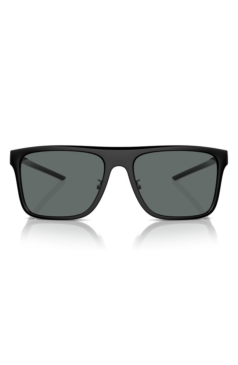 Scuderia Ferrari 58mm Polarized Square Sunglasses, Main, color,