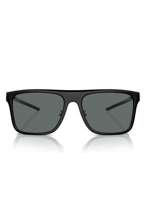 58mm Polarized Square Sunglasses