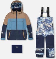 Deux par Deux Boy Two-Piece Teknik Snowsuit