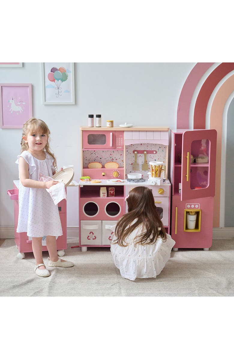 Teamson Kids Little Chef Savannah Play Kitchen & Accessories, Alternate, color, Pink