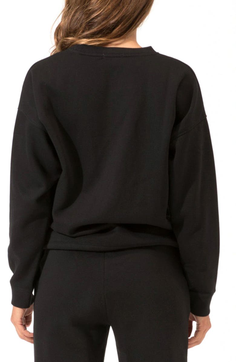 Threads 4 Thought Invincible Organic Cotton Blend Fleece Sweatshirt, Alternate, color, Black