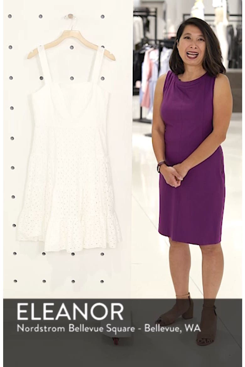 Eyelet Fit & Flare Dress video