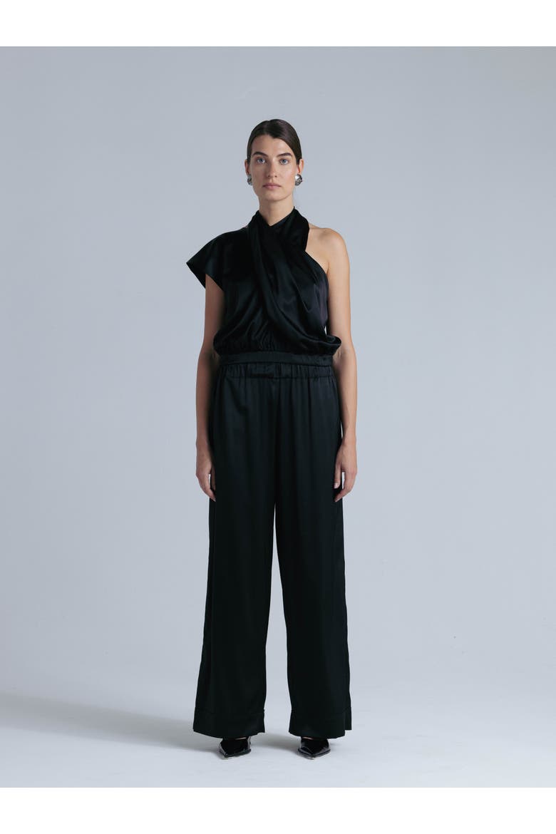 Danielle Silk Blouse, Alternate, color, Black