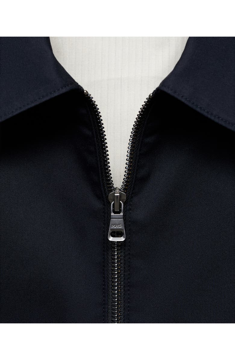 MANGO Cotton Blend Zip-Up Jacket, Alternate, color, 