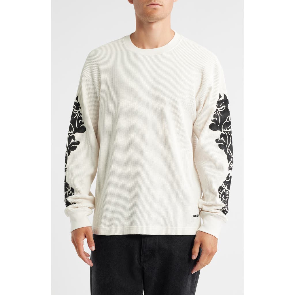 Obey Goblin Long Sleeve Thermal T-shirt In Neutral