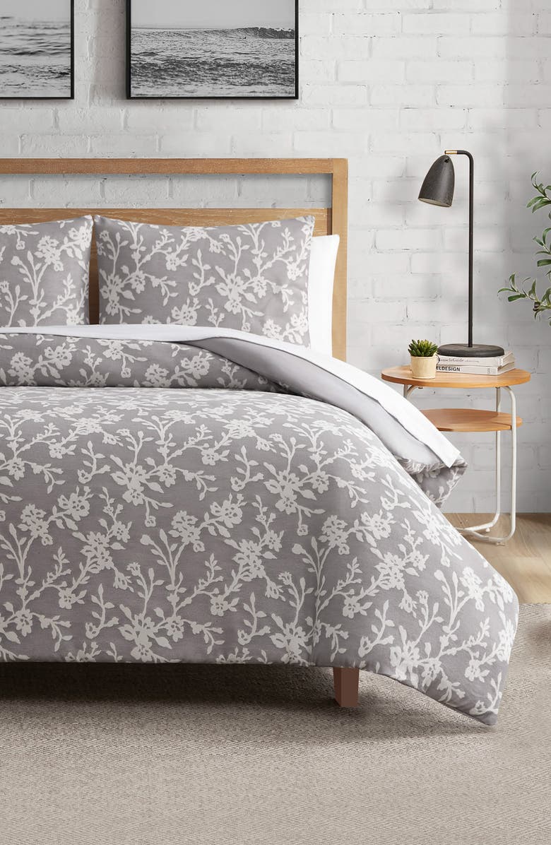 Lucky Brand Fiora Floral Comforter Set, Alternate, color, Grey Floral