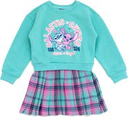 Disney Lilo & Stitch Fleece Plaid Dress