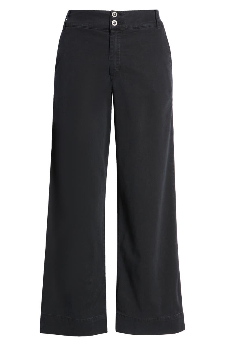 Bella Dahl Saige Wide Leg Crop Pants, Alternate, color, Black