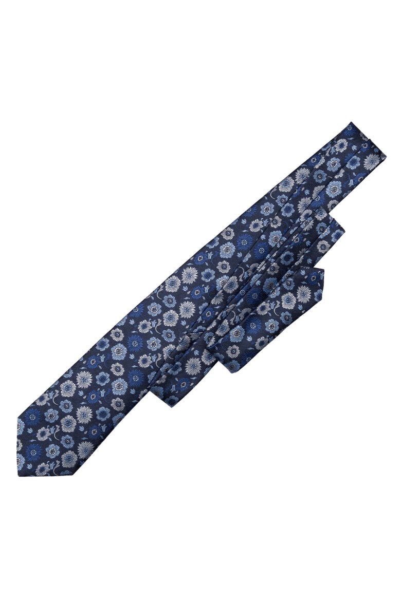 Pergola - Extra Long Silk Jacquard Tie for Men, Alternate, color, Blue