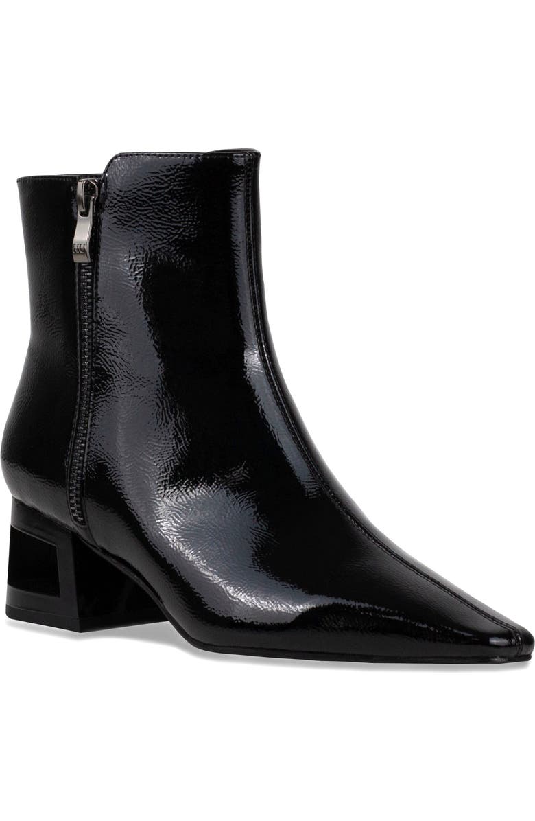 NINETY UNION Metallic Square Heel Bootie, Main, color, Black