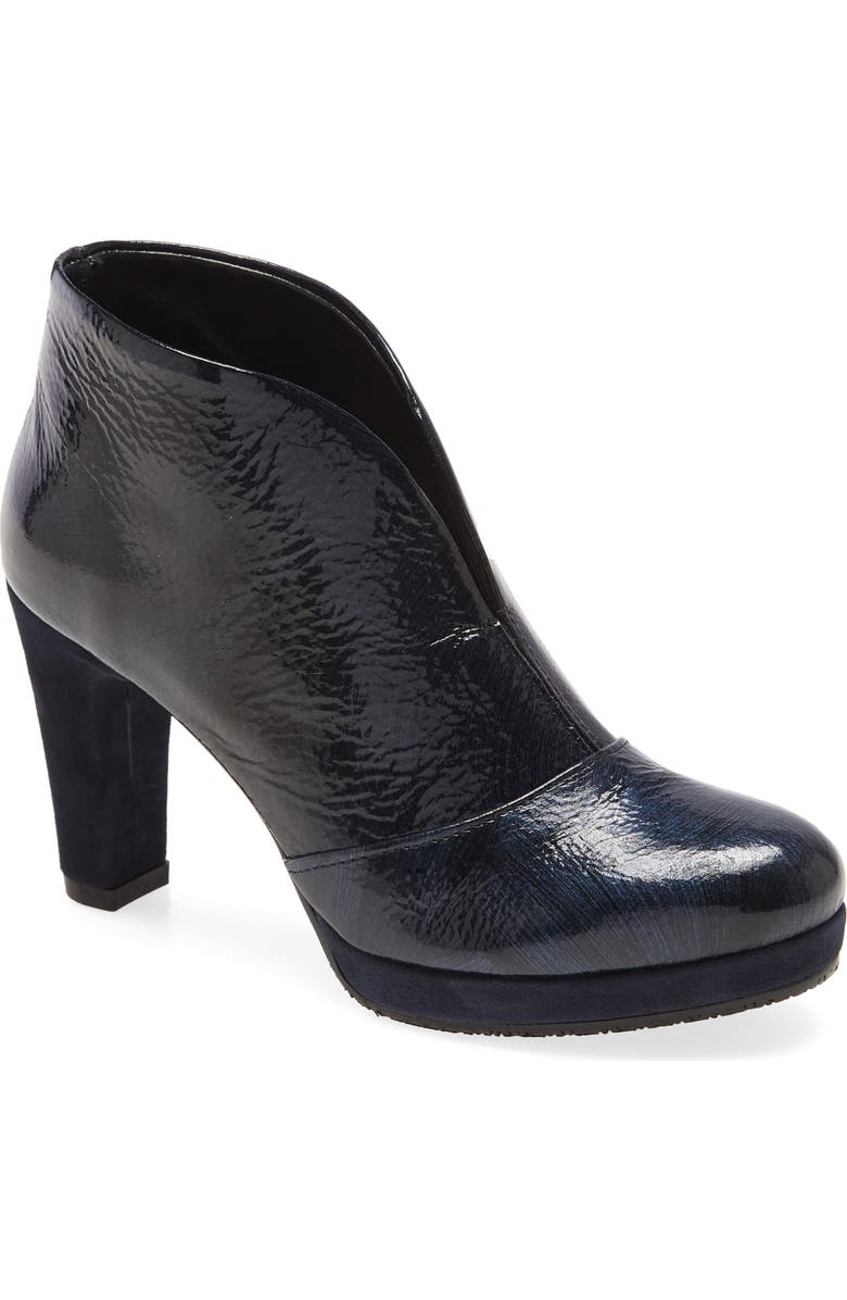 Cordani Noble Bootie, Main, color, Navy Patent Leather
