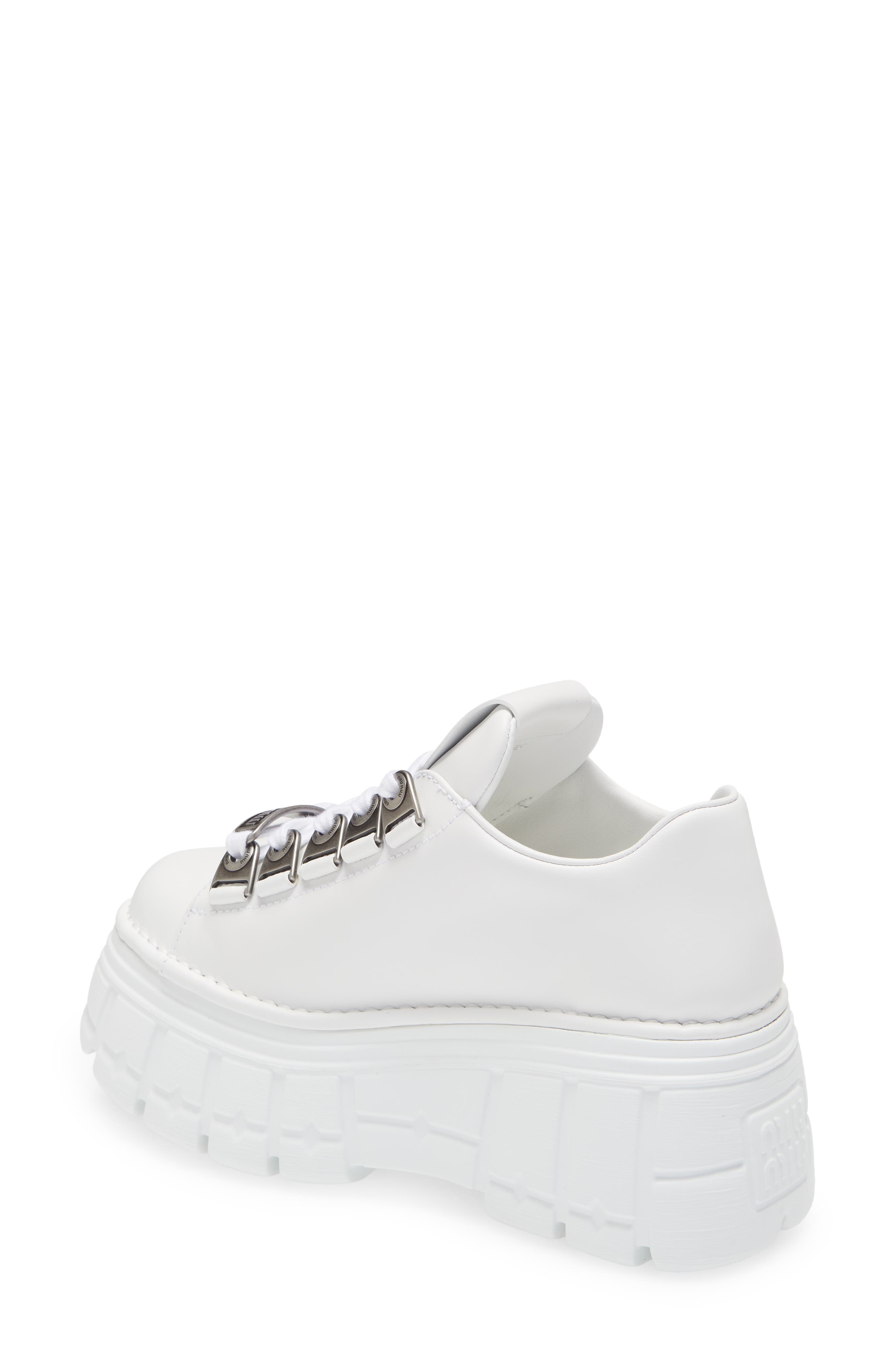 Miu Miu Platform Sneaker, Alternate, color, 