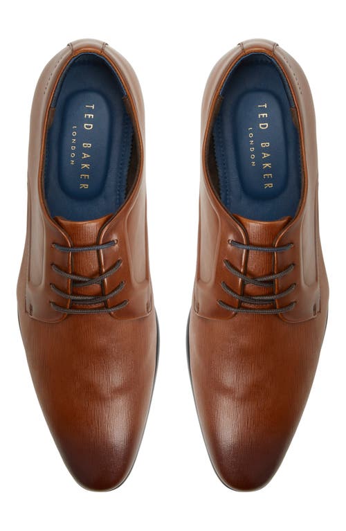 Ted Baker London Connor Plain Toe Derby In Tan