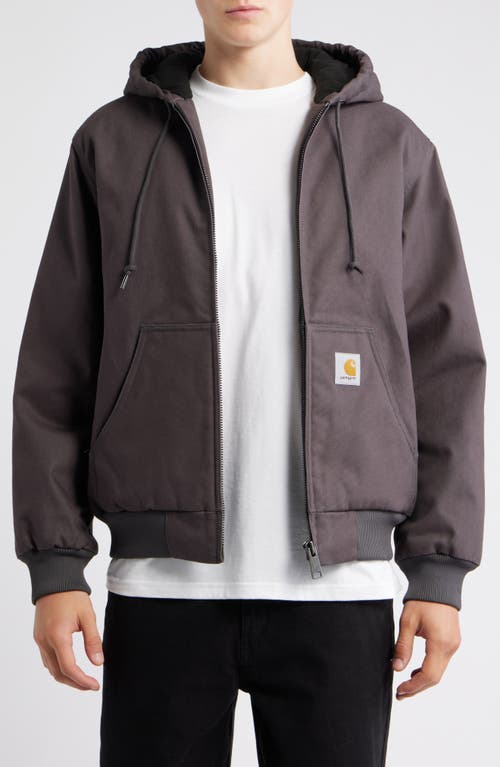Carhartt Work In Progress Active Canvas Hooded Jacket in Graphite Rigid  product
