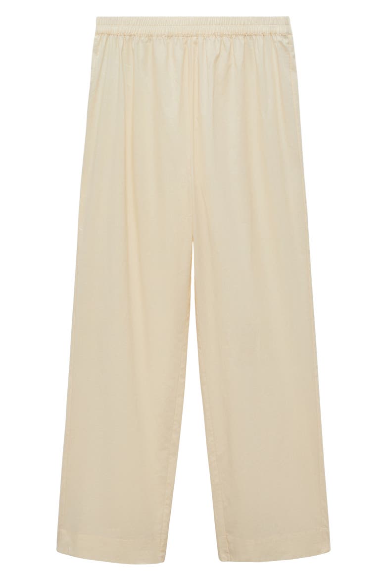 Garment Washed Cotton Pants, Main, color, VANILLA